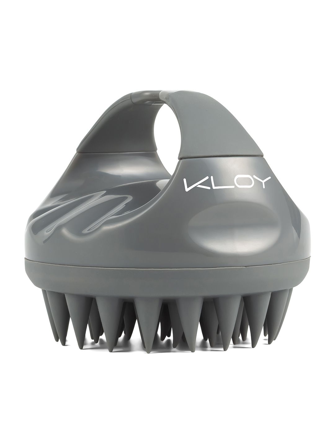 KLOY Grey Hair Scalp Massager Exfoliator Shampoo Brush with Soft Silicone Bristles