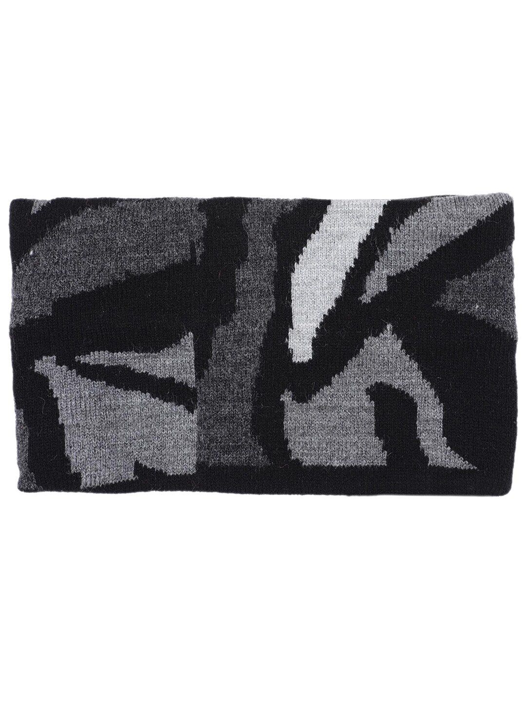 Bharatasya Men Black & White Warm Woolen Earwarmer Headband