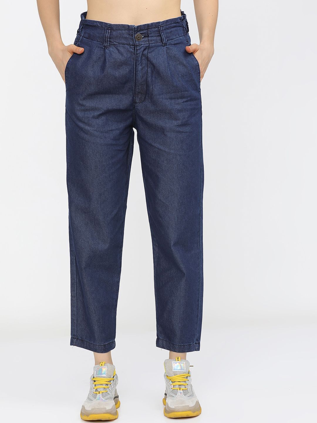 Tokyo Talkies Women Blue Regular Fit Mom Fit Jeans