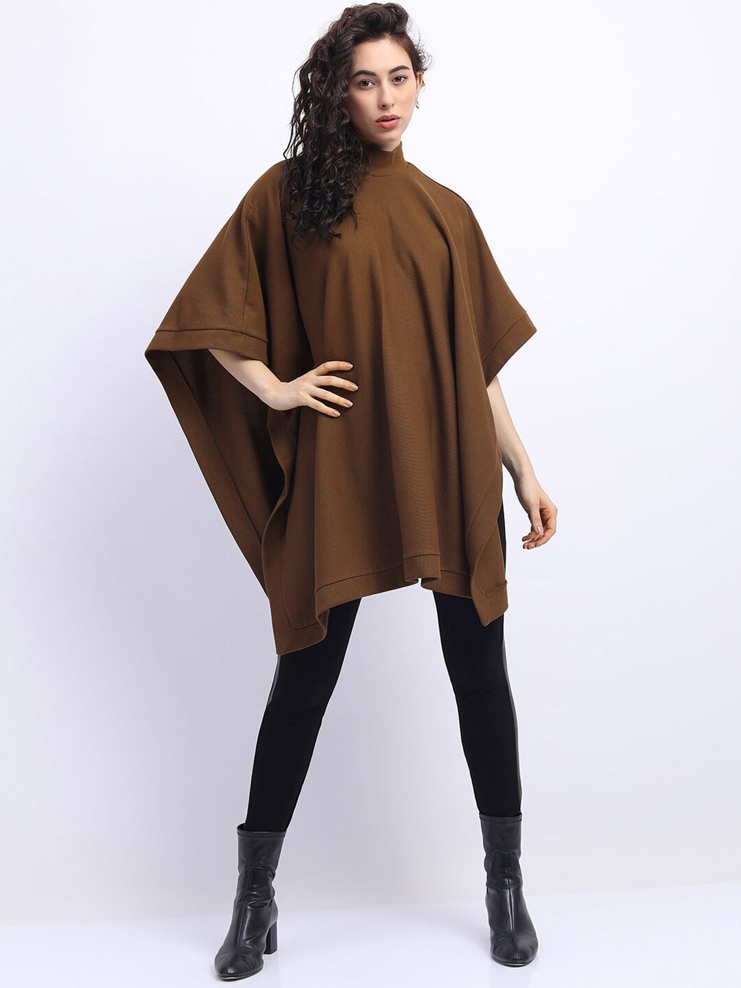 Tokyo Talkies Brown Kaftan Longline Top