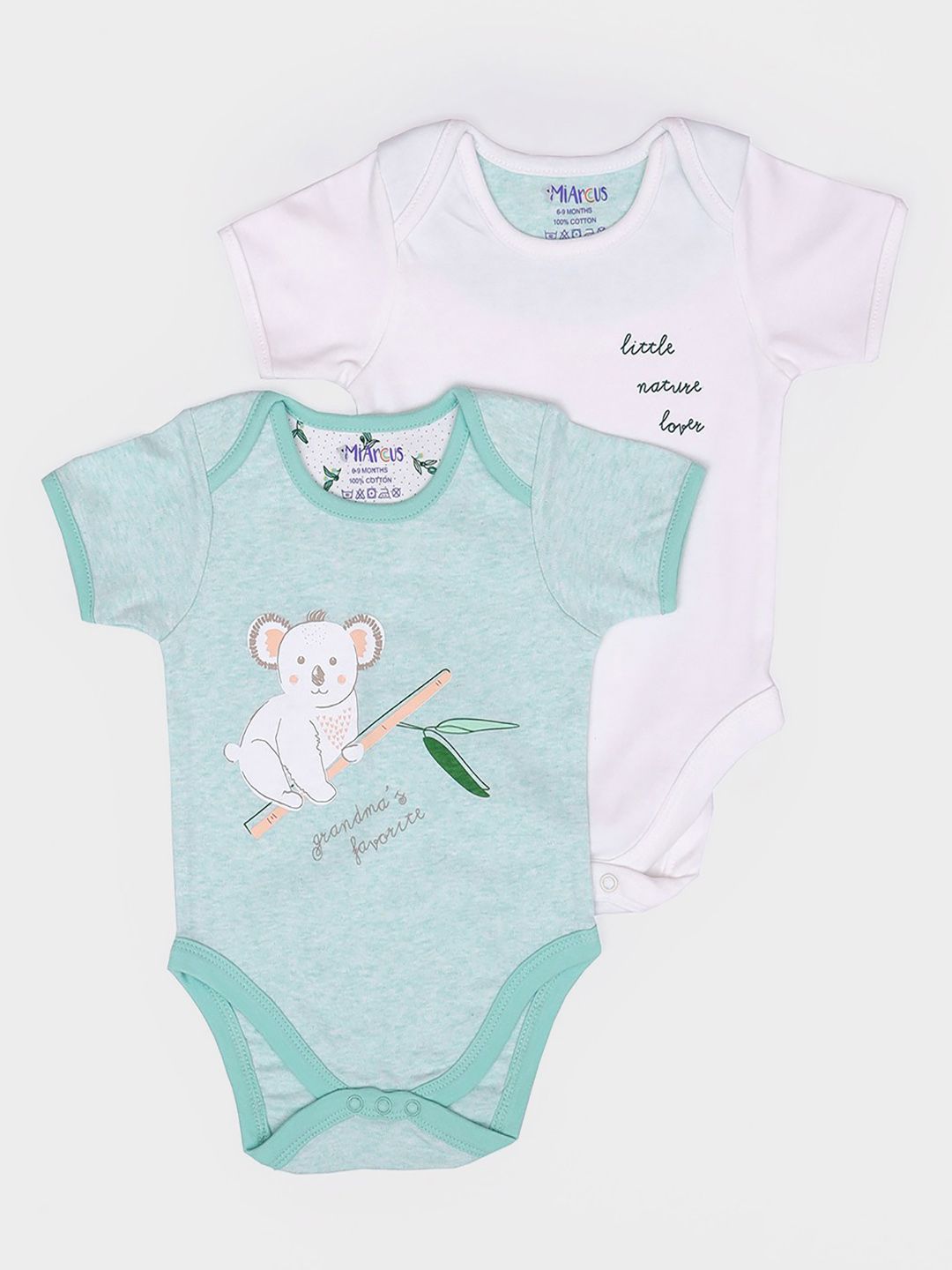 MiArcus Pack of 2 Kids Cotton Bodysuit