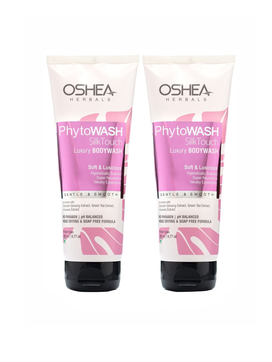 Oshea Herbals Pack Of 2 Phytowash Silk Touch Luxury Bodywash