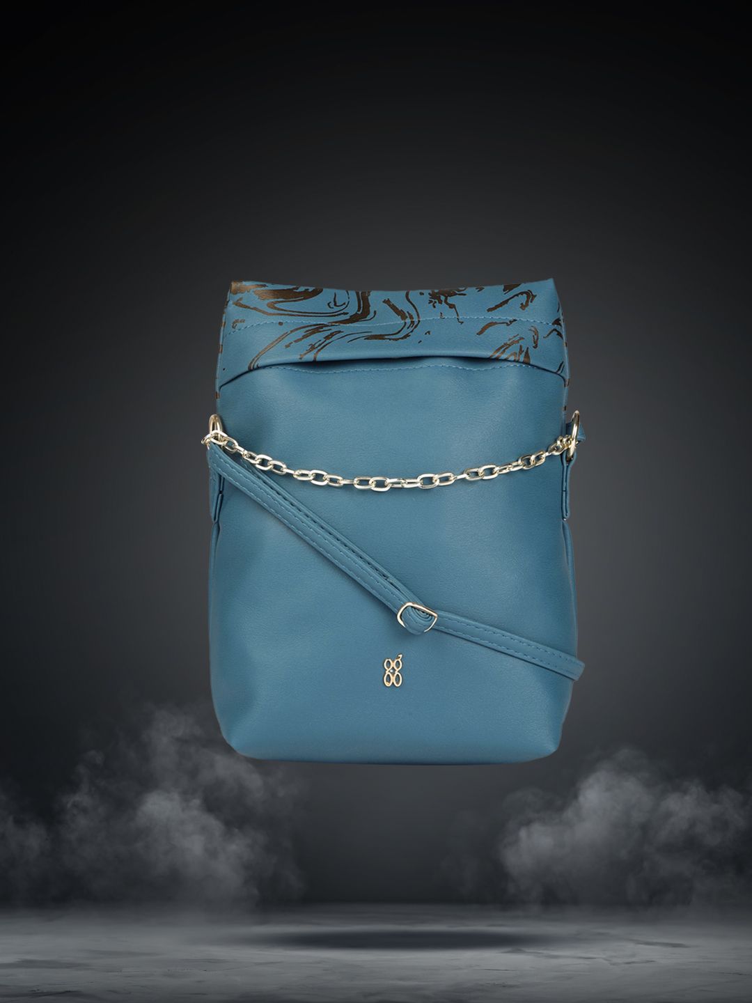 Baggit Blue Structured Shoulder Bag