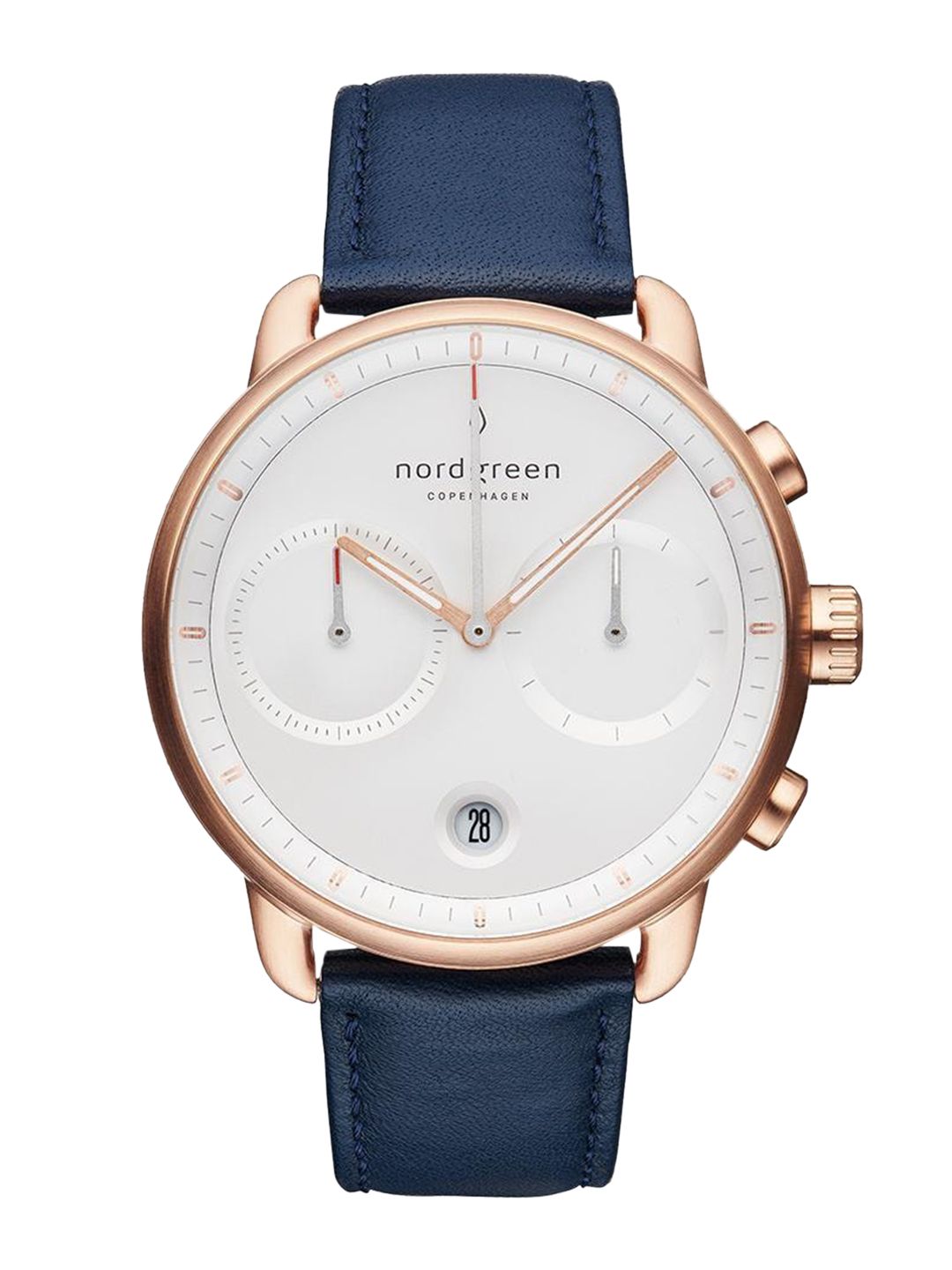 Nordgreen Men White Printed Dial & Blue Stainless Steel Straps Analogue Watch PI42RGLENAXX