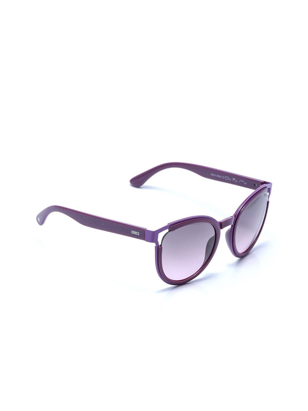 ENRICO Women Grey Polarized & UV Protected Round Sunglasses EN P 4016 C2