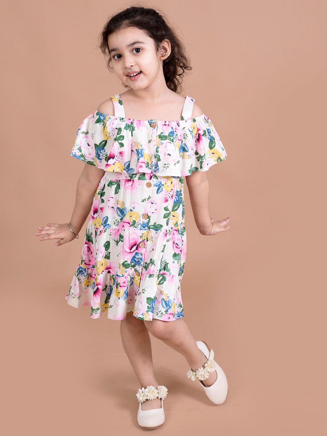 pspeaches Floral Printed  A-Line Dress