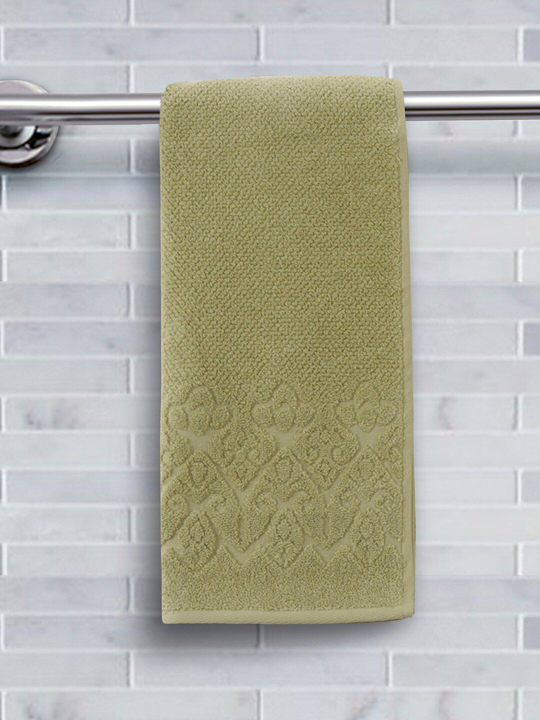 MASPAR Green Windsor 550 GSM Cotton Jacquard Face Towel Set