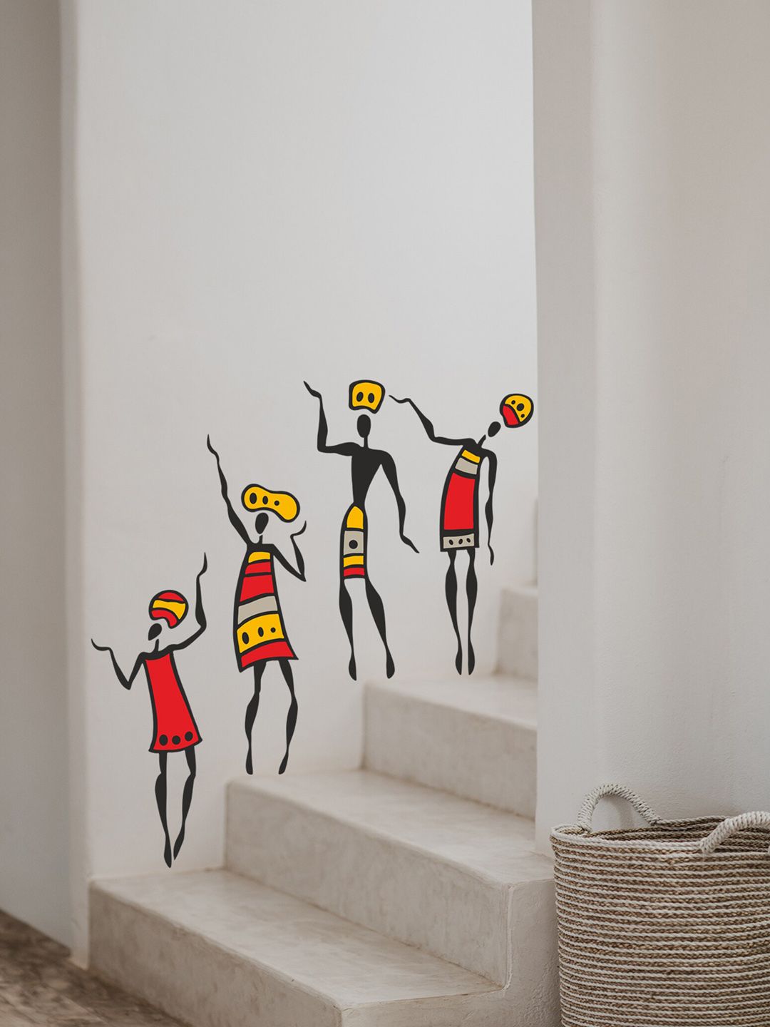 RANGOLI Dancing Men PVC Wall Sticker