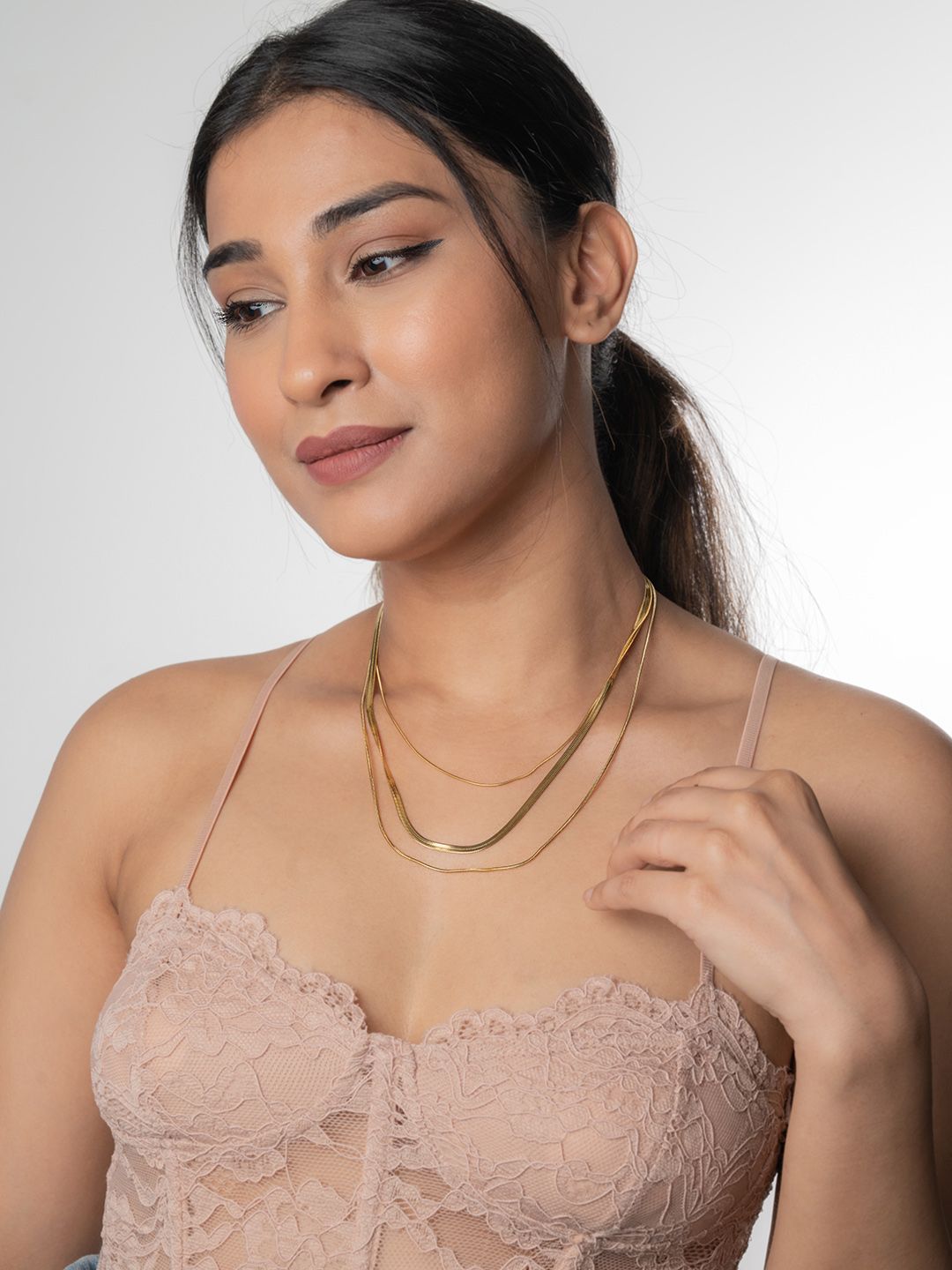 Buy WHITE LIES Gold Toned Gold Plated Necklace -  - Accessories for Women