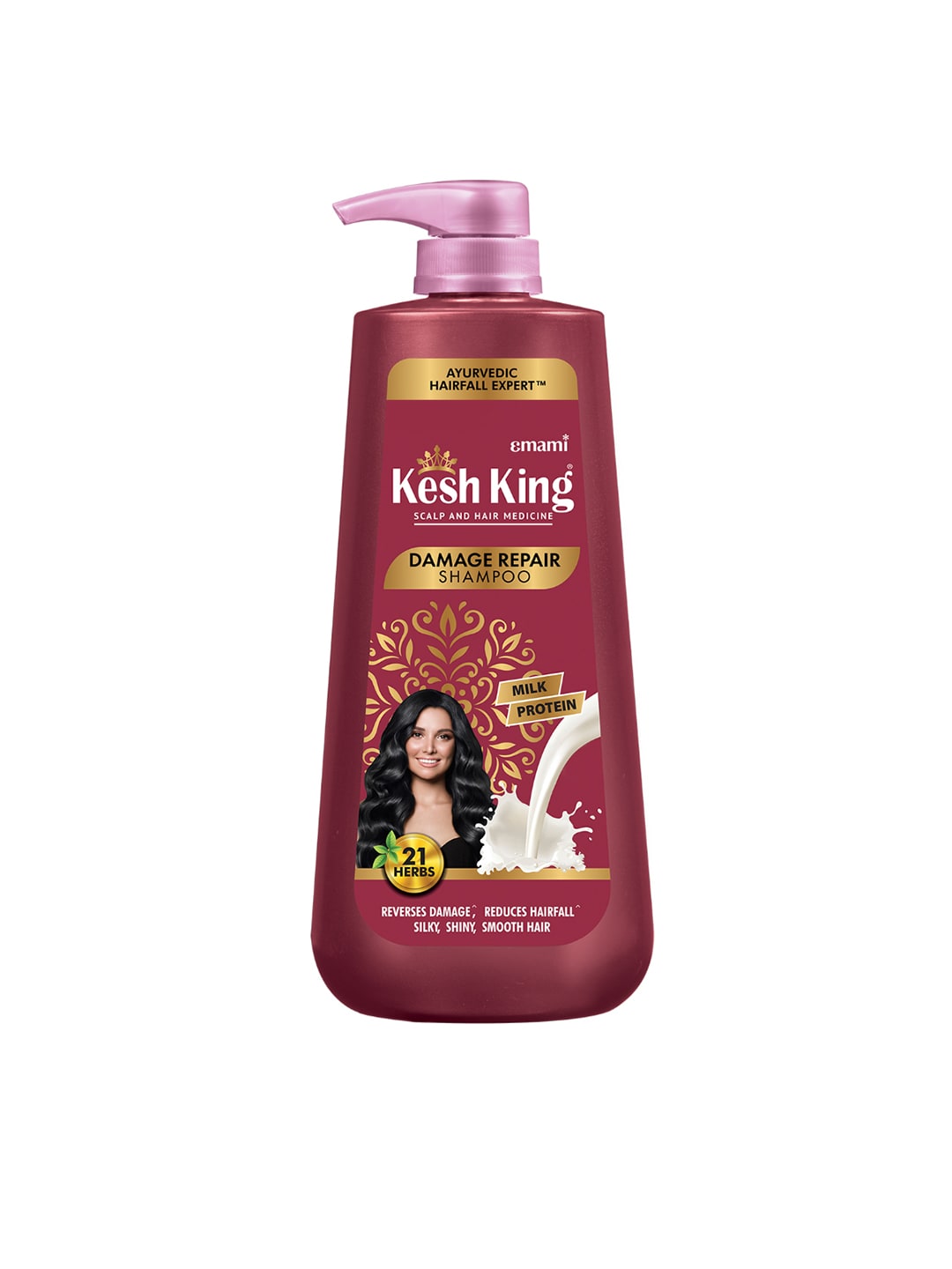 Kesh King Scalp & Hair Medicine Damage Repair Shampoo With Milk Protein – 600 ml