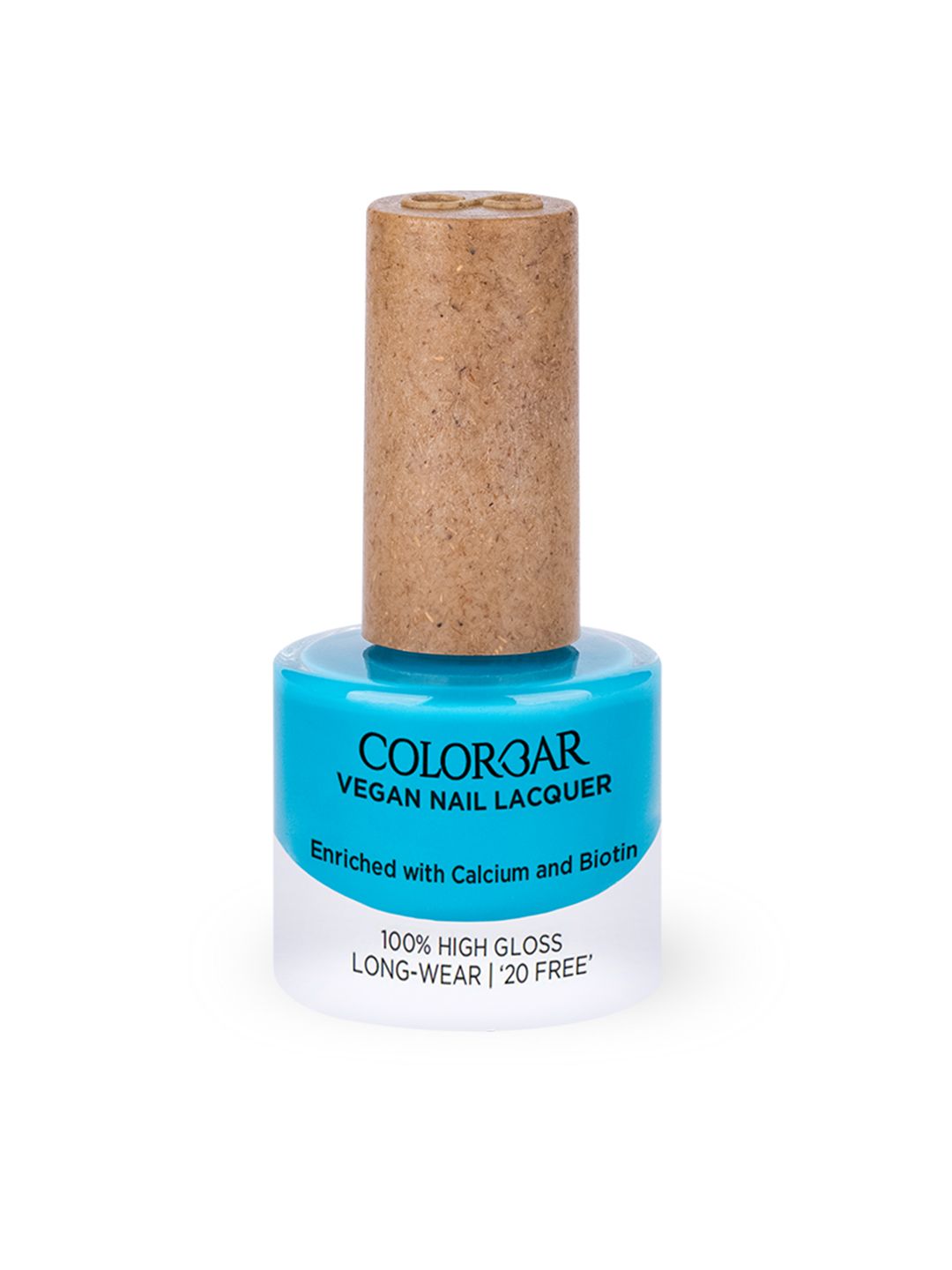 Colorbar 100% High Gloss Long Wear Vegan Nail Lacquer with Calcium & Biotin 8 ml - Bluesome 124
