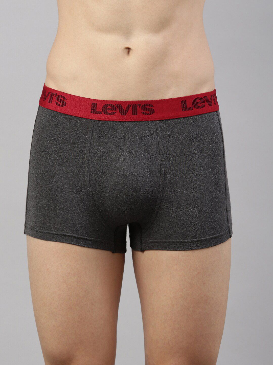 Levis Men Solid Stretch Cotton Shorter Length Trunk with Smartskin Technology