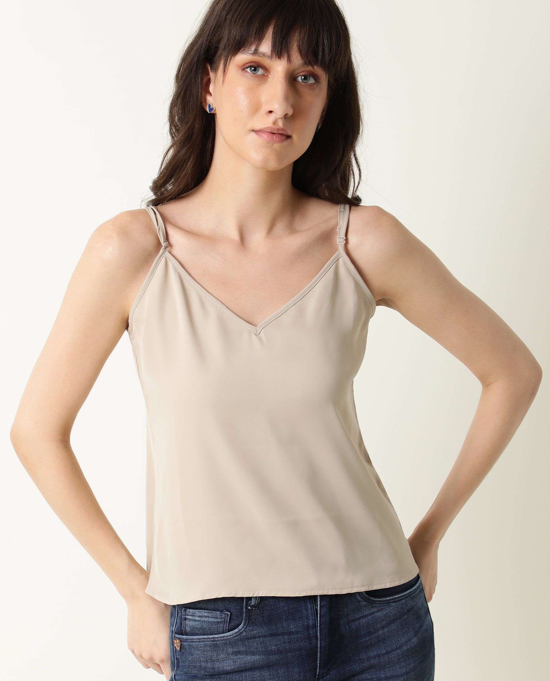 RAREISM Women Grey Plain Regular Fit Inner Wear