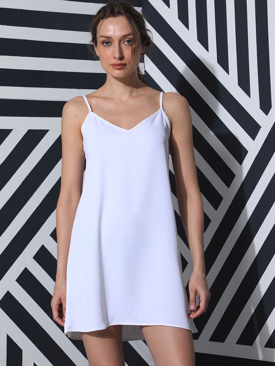 RAREISM Women Off White Plain Regular Fit Inner Wear