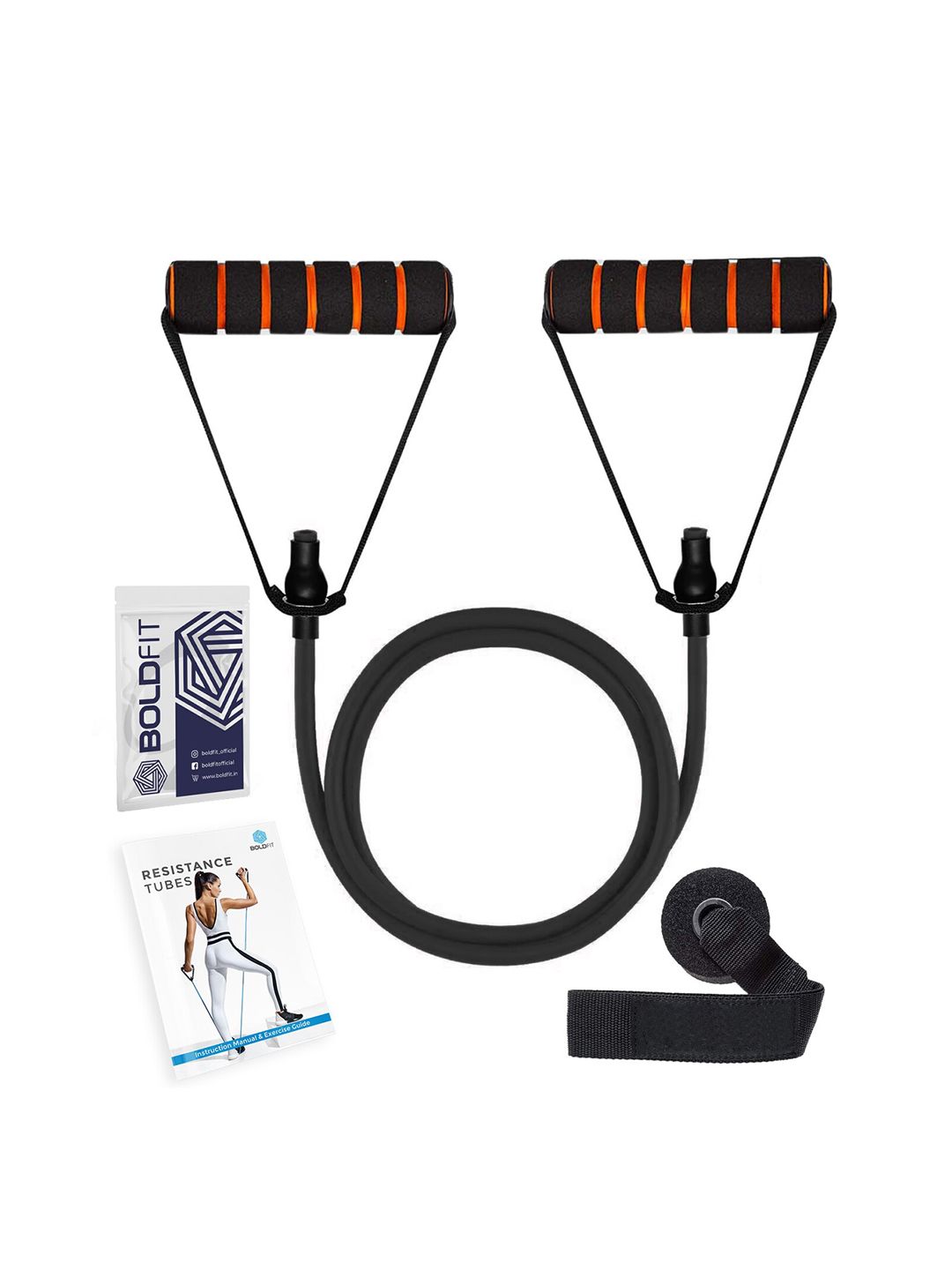 Buy BOLDFIT Black Resistance Tube -  - Toys And Games for Unisex