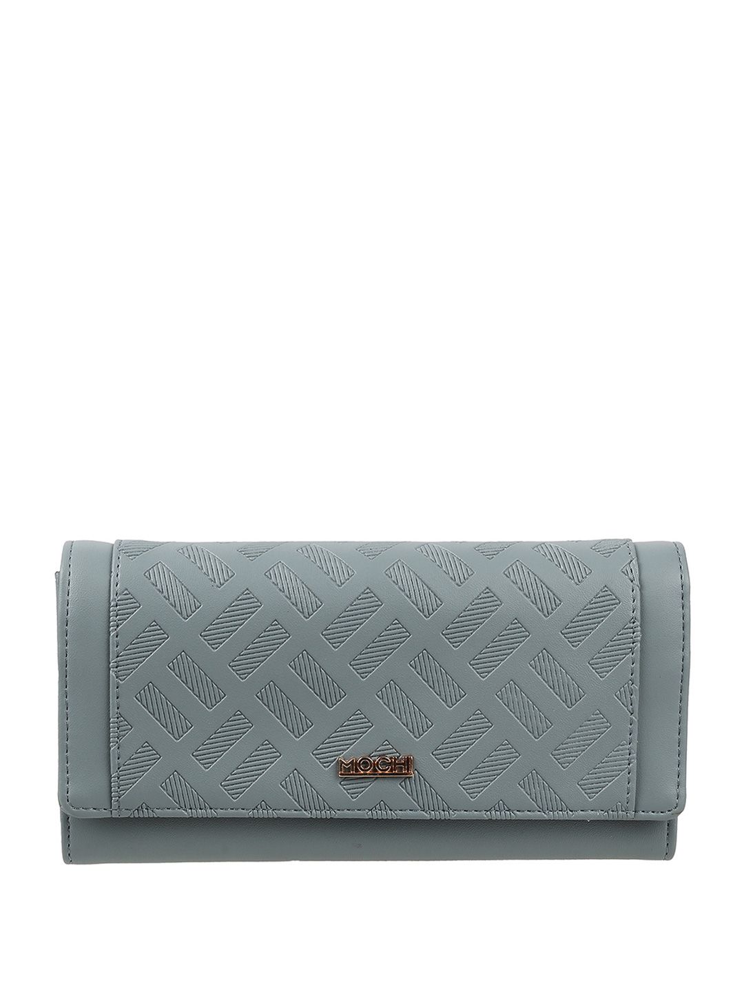 Mochi Women Geometric Textured Envelope Wallet