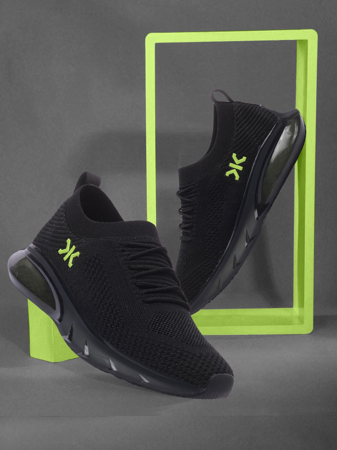 Killer Men Black Textured Casual Sneakers