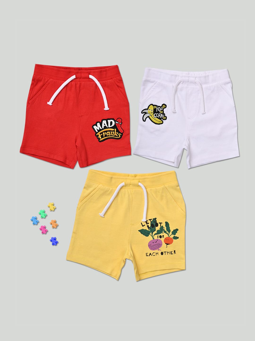 Zalio Boys Multicoloured Printed Shorts