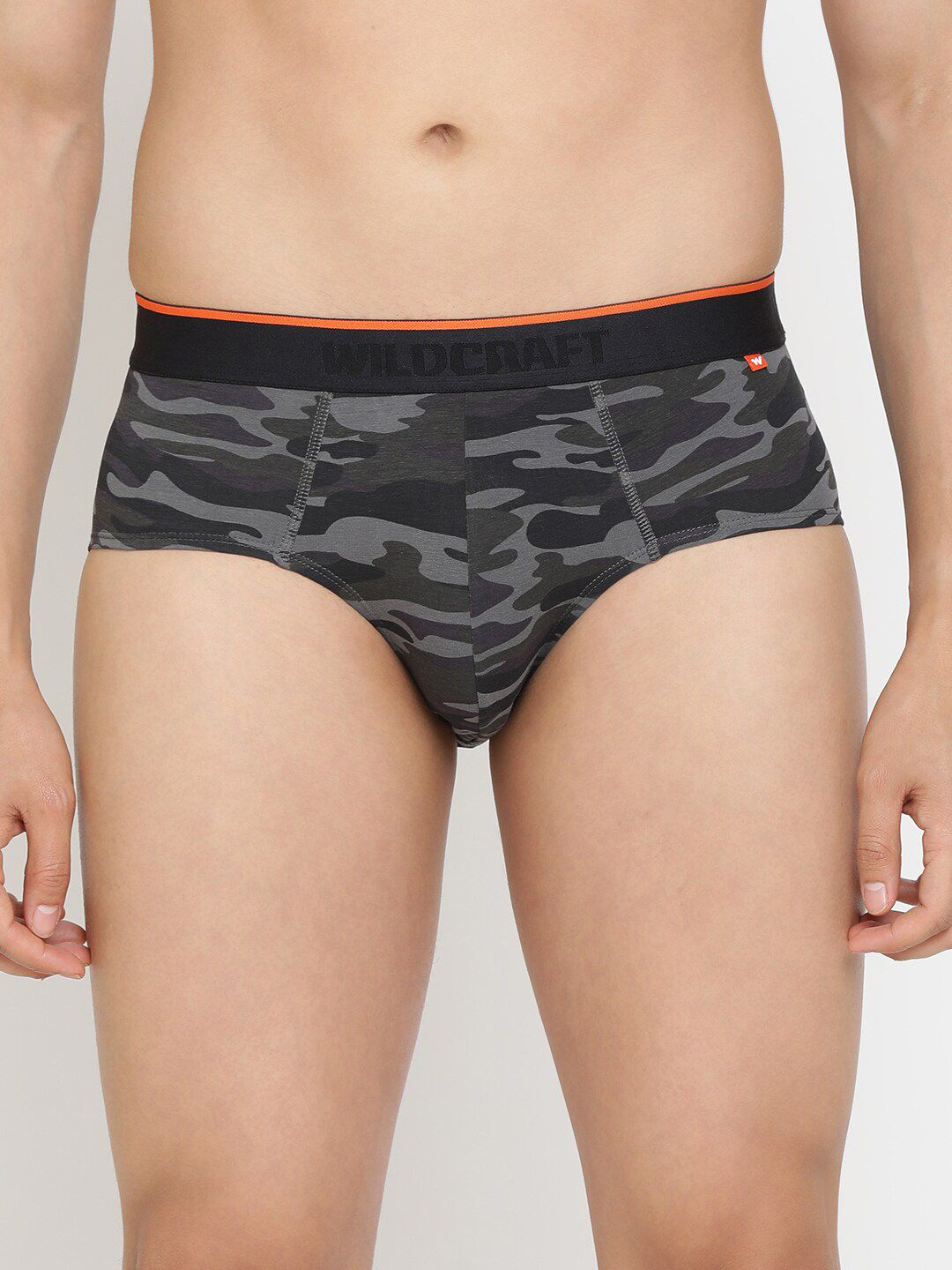 Wildcraft Men Black Printed Anti-Microbial Basic Briefs