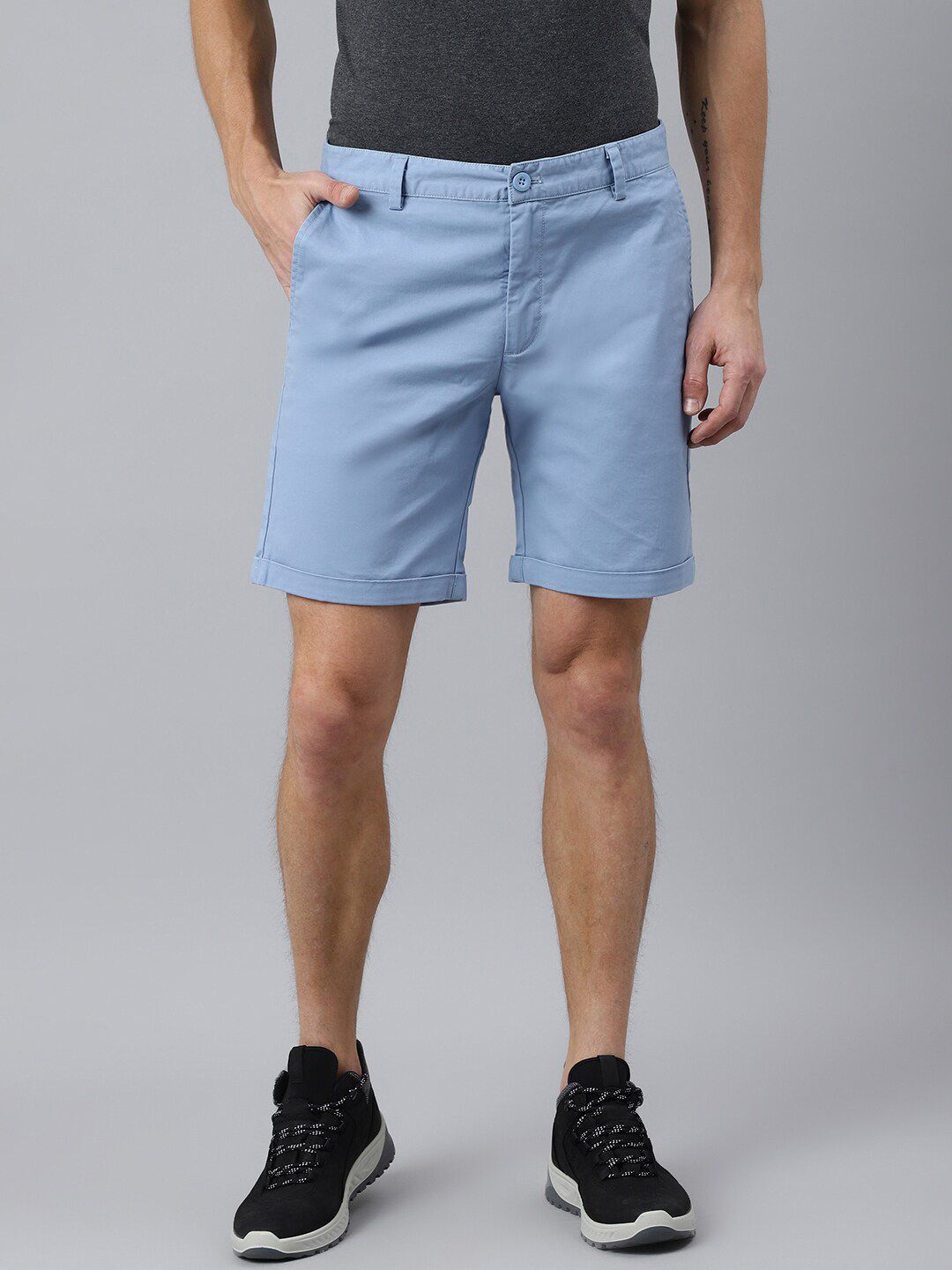 Woodland Men Blue Denim Shorts