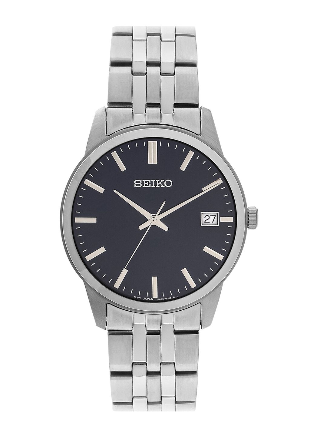 SEIKO Men Dial & Silver Toned Stainless Steel Bracelet Style Straps Analogue Watch SAMASUR399P1