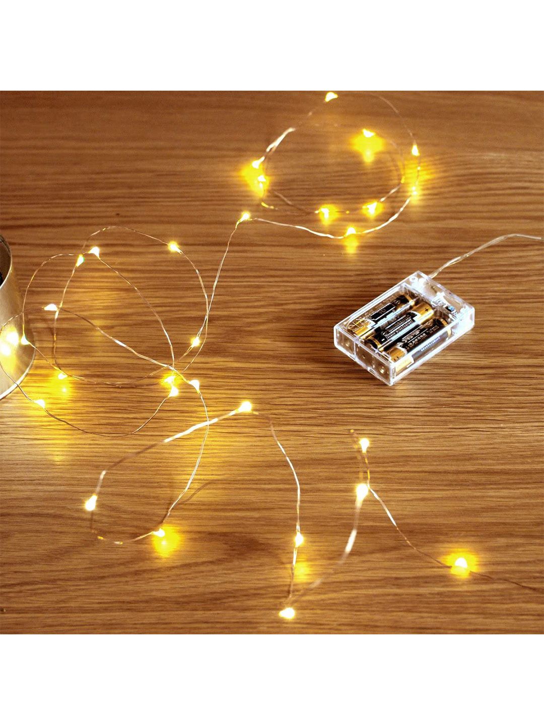 XERGY White AA Battery Operated 100 LED Fairy String Light
