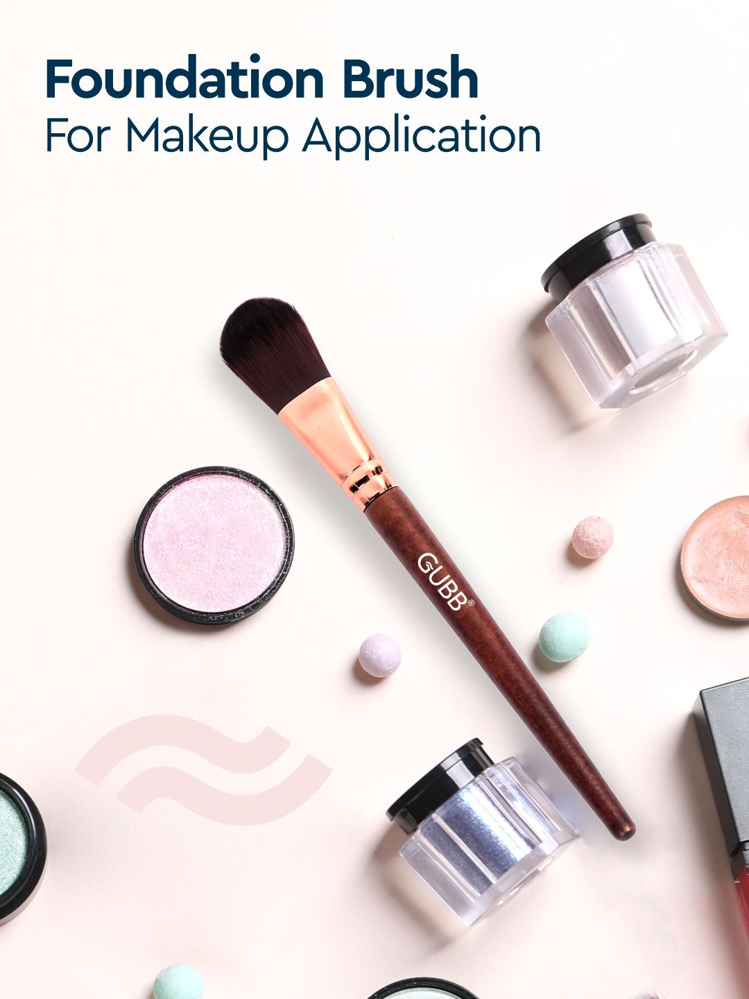 GUBB Women Multicoloured Foundation Makeup Brush