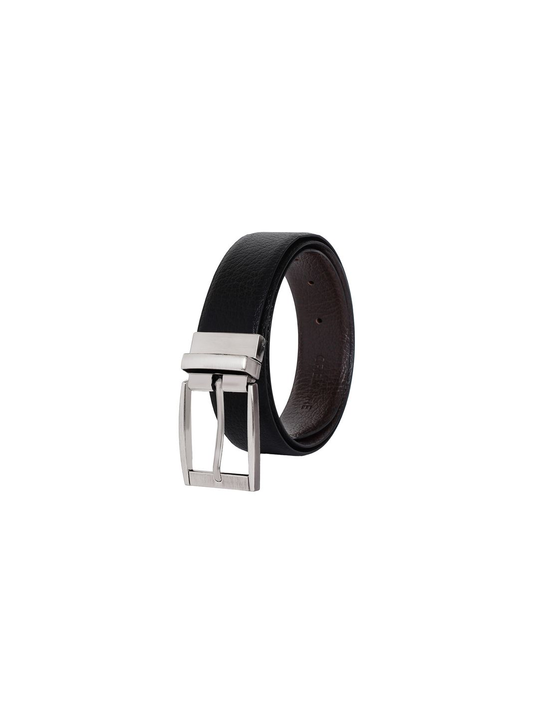 Creature Men Black & Brown Genuine Leather Reversible Belt