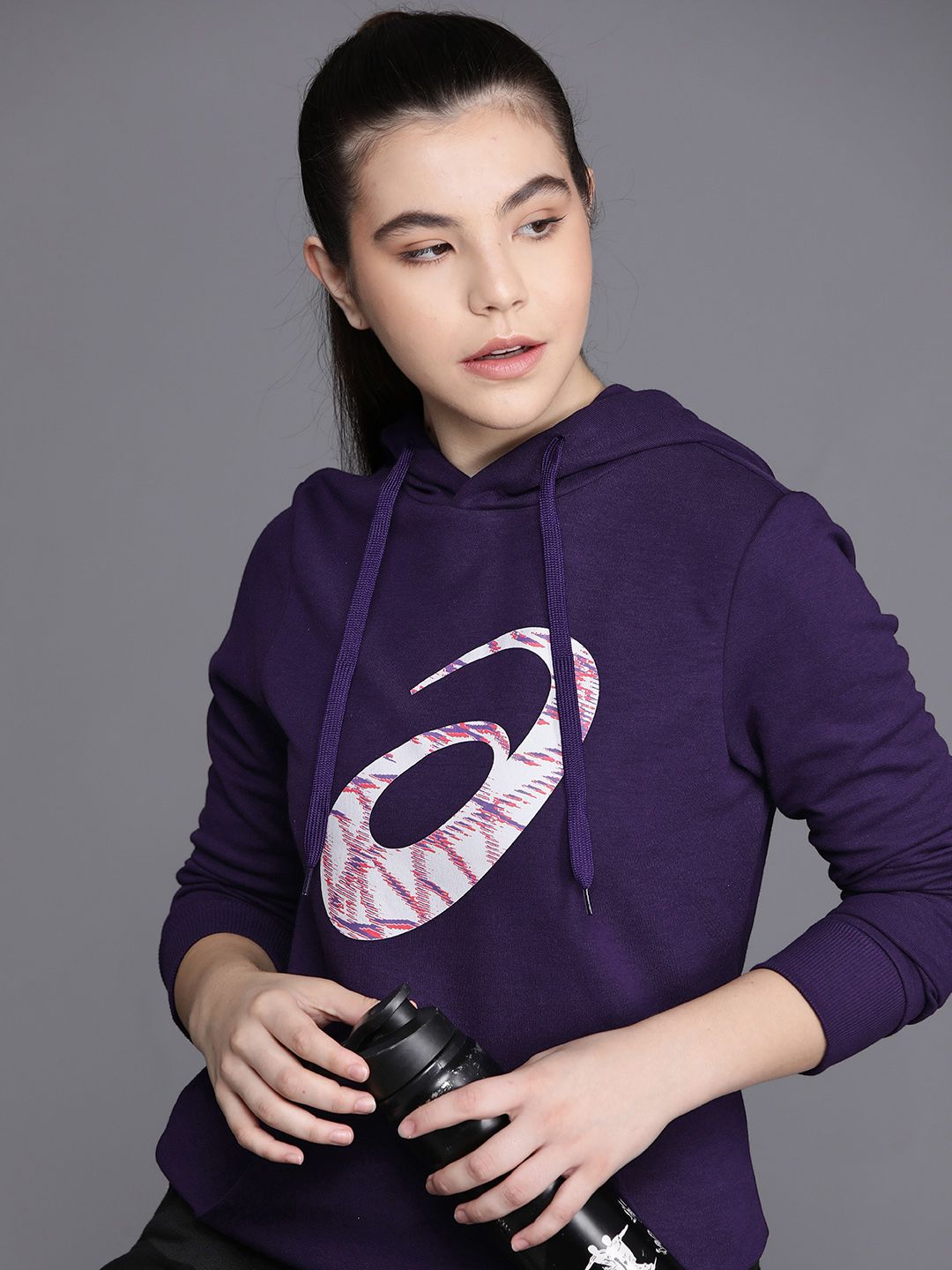 ASICS Brand logo Printed Hooded Sports Sweatshirt