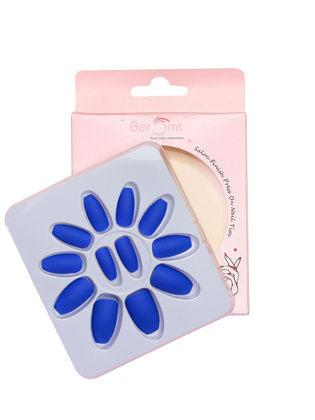 Buy BEROMT 12 Pcs Long Lasting Premium Matte Salon Finish Press On Nails   Shade 492 -  - Personal Care for Women