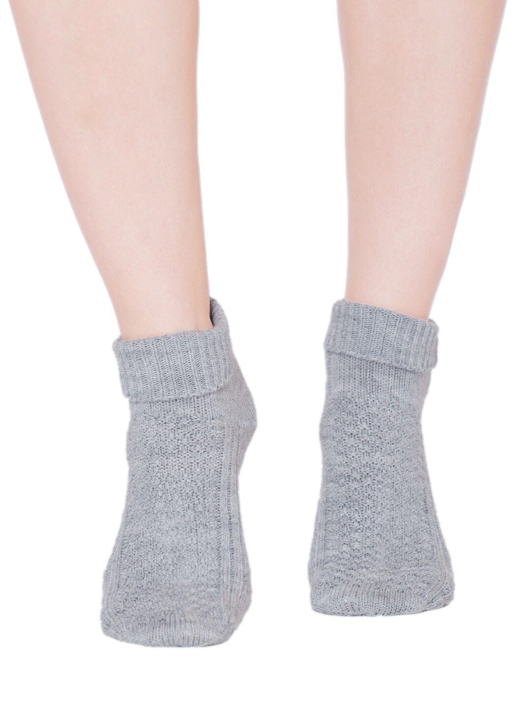 Bharatasya Women Grey Patterned Socks