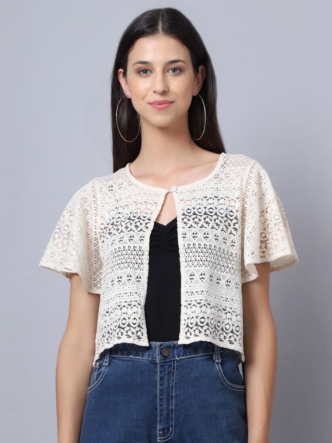 Rute Women Off White Bohemian Shrug