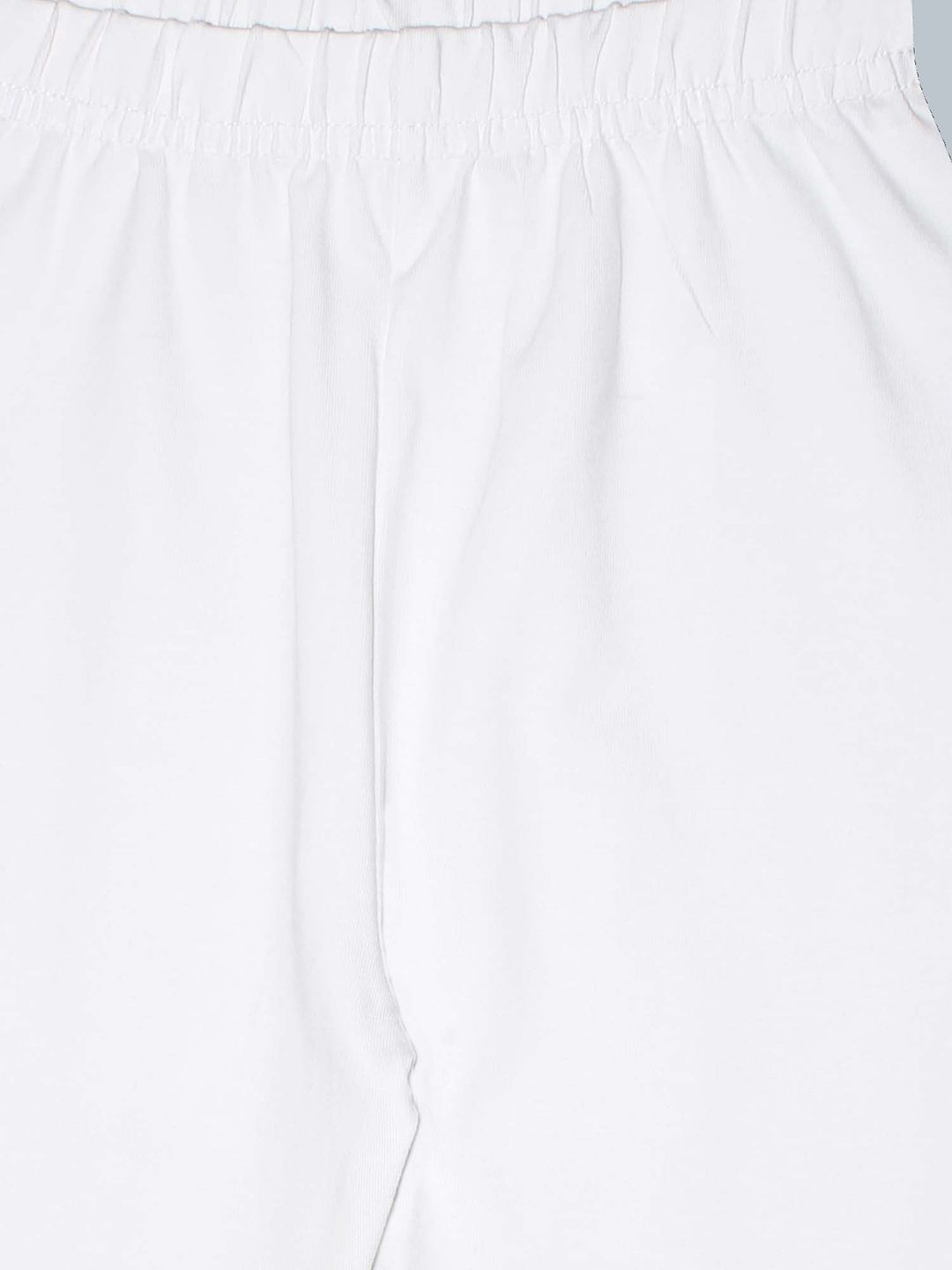 Girls Black & White Solid Ankle-Length Leggings Pack of 2 6