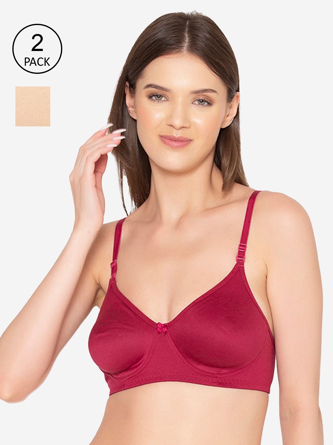 GROVERSONS Paris Beauty Women Pack of 2 Multi Bra