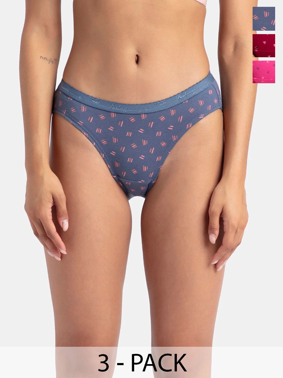 Buy Jockey Pack Of 3 Medium Coverage Super Combed Cotton StayFresh Bikini 1525 -  - Apparel for Women