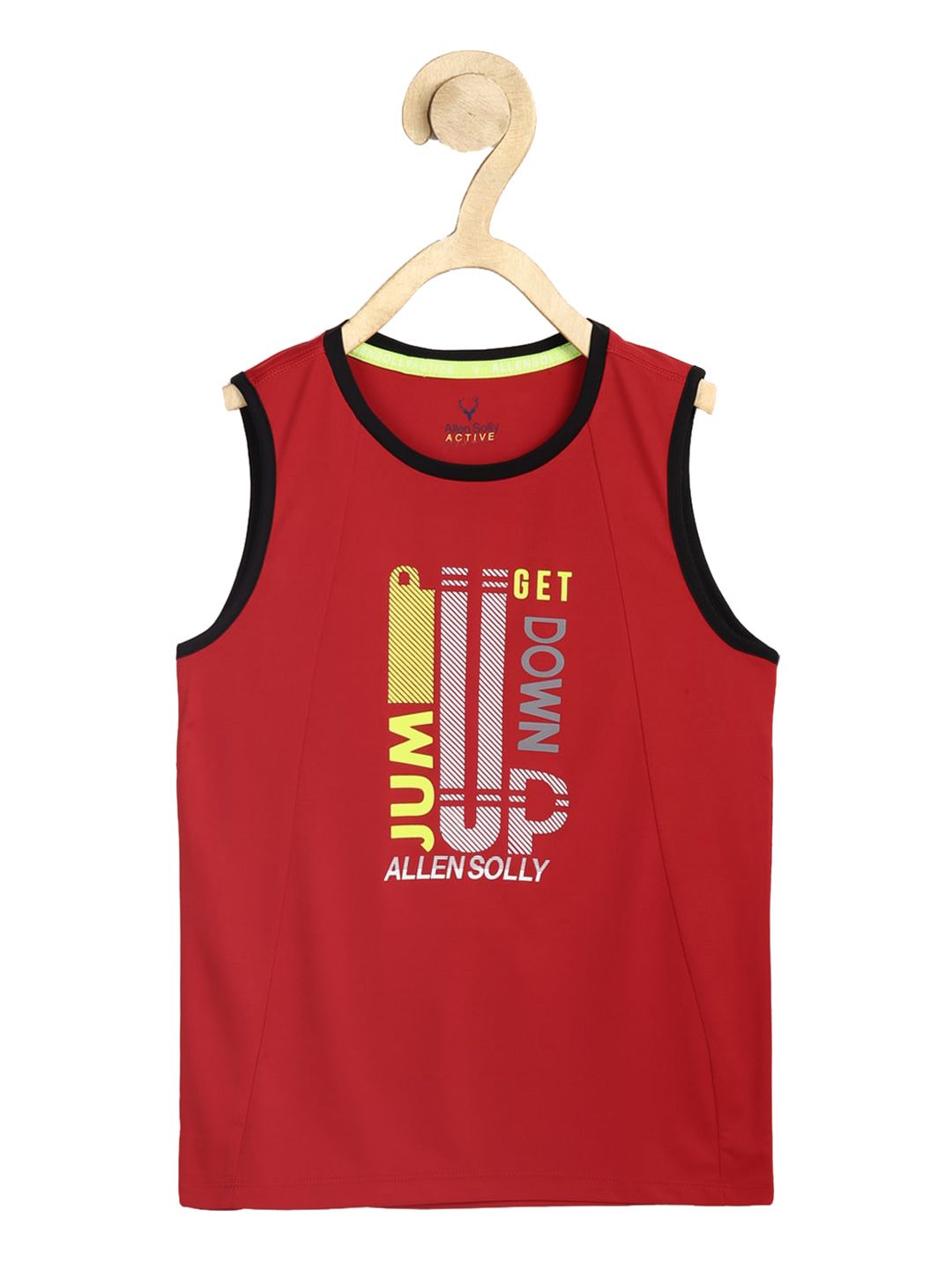 Allen Solly Junior Boys Red Printed Innerwear Vests