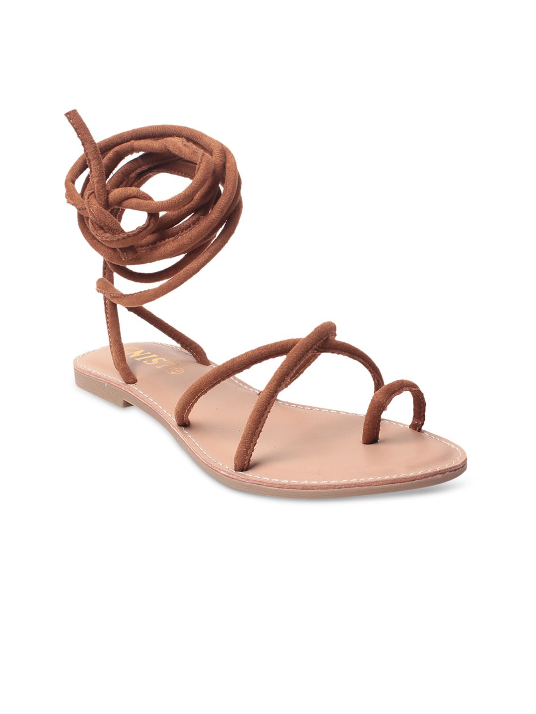 GNIST Women Brown Solid Gladiators