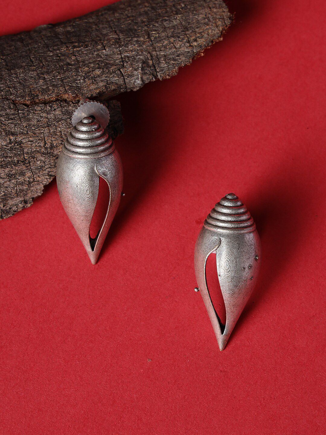 Jazz and Sizzle Silver-Plated Quirky Studs Earrings