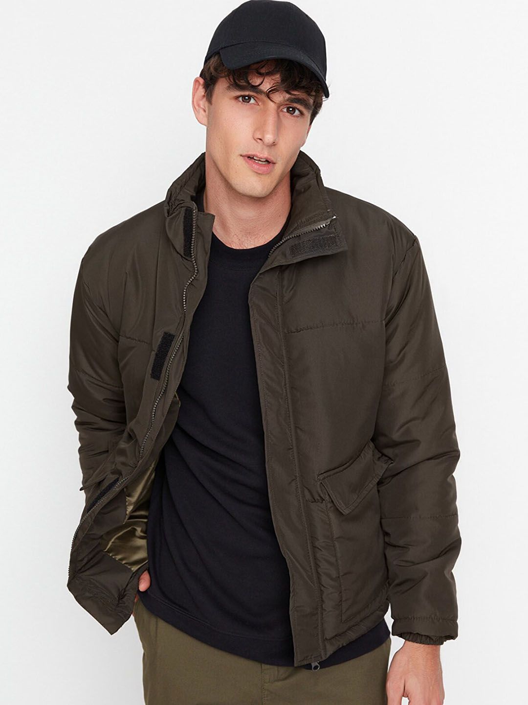 Trendyol Men Khaki Bomber Jacket