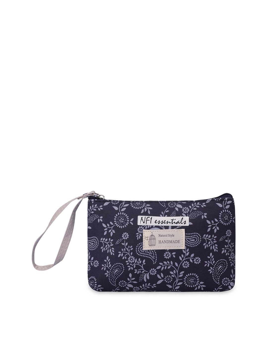 NFI essentials Women Blue Printed Makeup Pouch