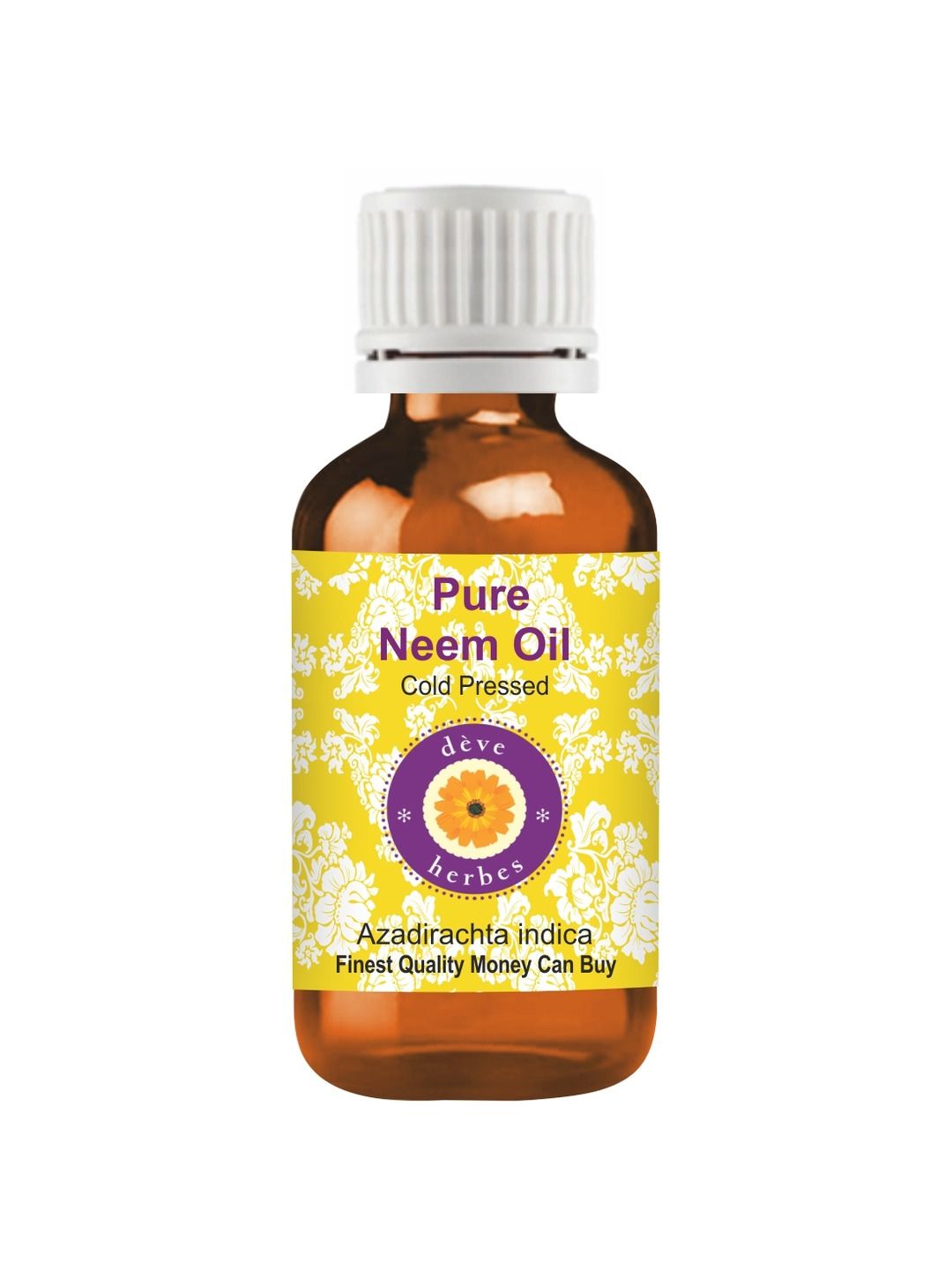 Deve Herbes Pure Neem Oil Natural Therapeutic Grade Cold Pressed 30ml