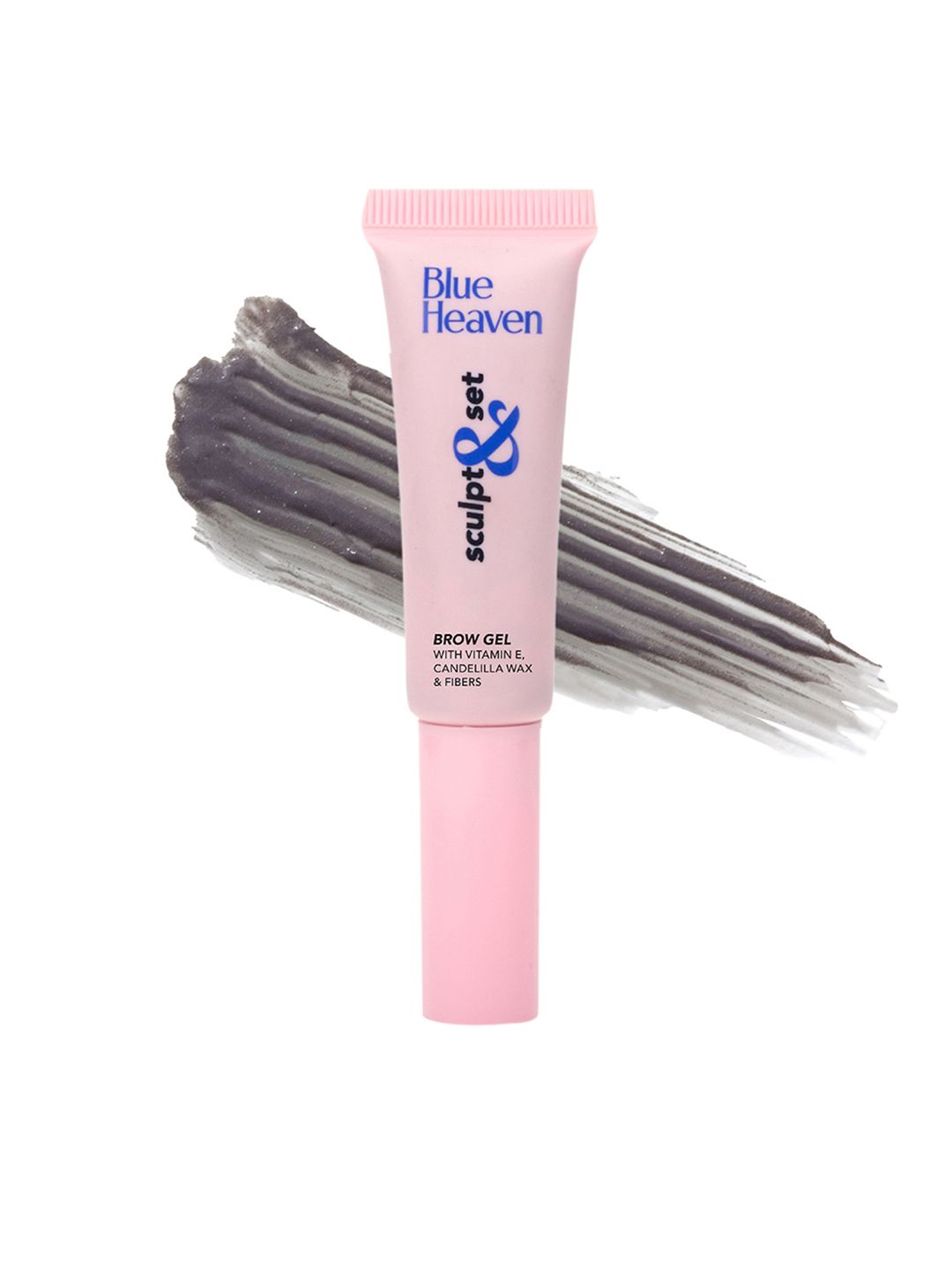 Blue Heaven Sculpt & Set Water-Resistant Eyebrow Gel with Vitamin E & Candelilla Wax -Grey