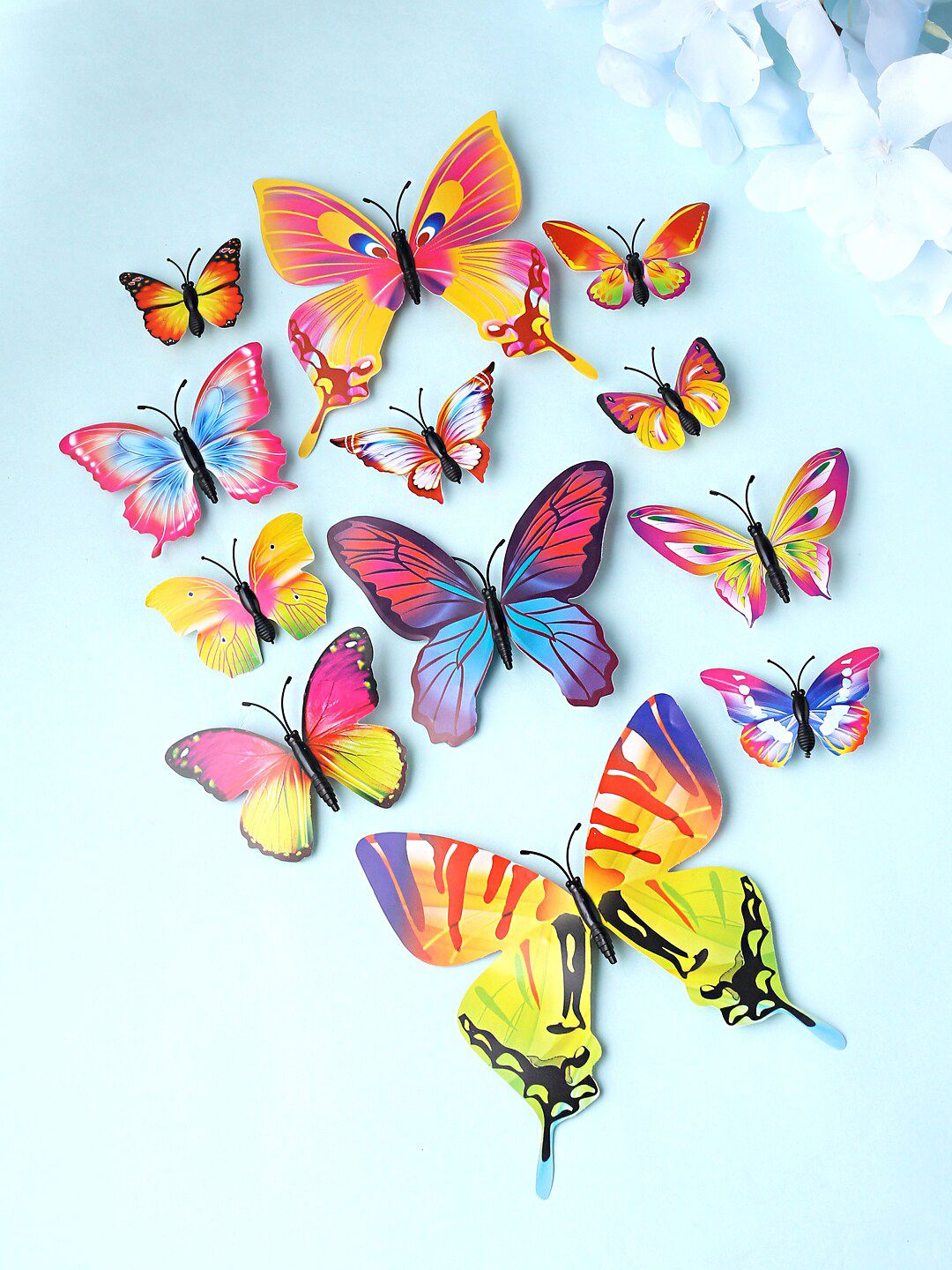 Melbees by Yellow Chimes Girls Set of 12 Butterfly Alligator Hair Clips
