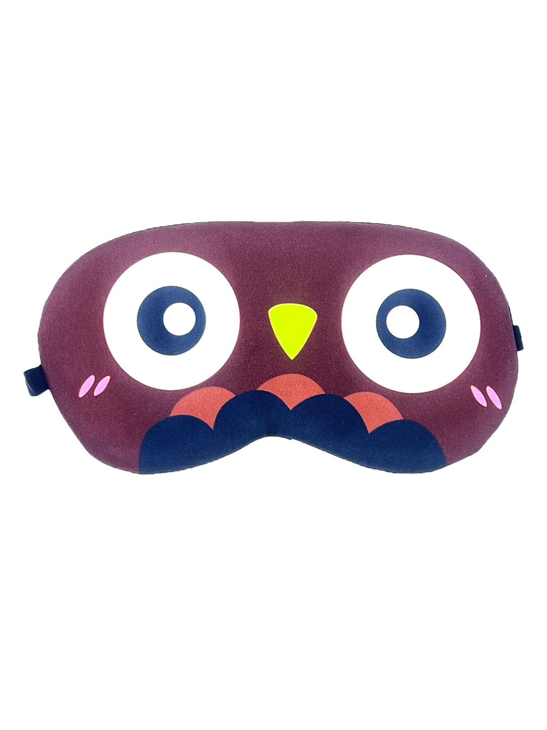 Awestuffs Brown Printed Eye Mask