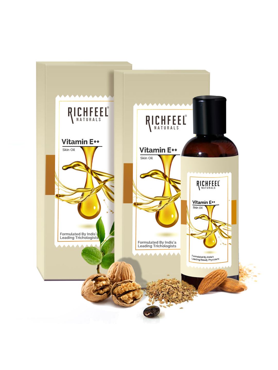 Richfeel Set Of 2 Vitamin E ++ Skin Oil 160ml