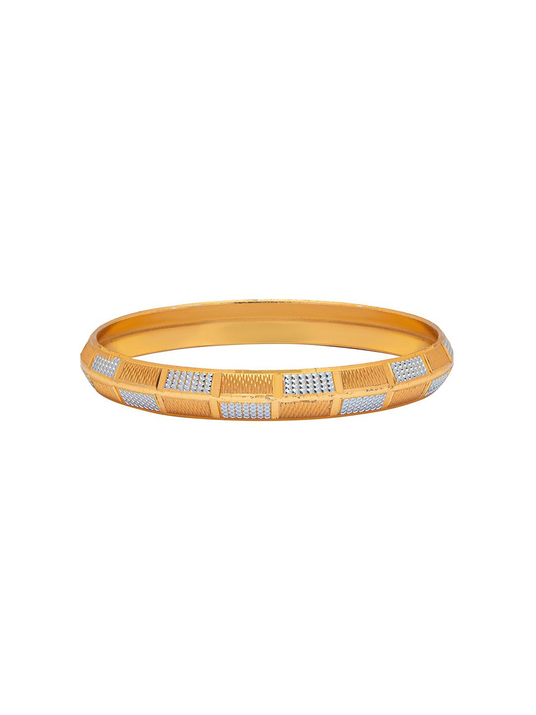 bodha Men Silver Plated Slim Classic Kada- 12 mm
