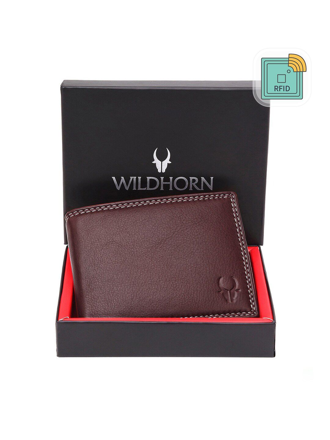 Buy WildHorn Men Solid Leather Two Fold Wallet -  - Accessories for Men
