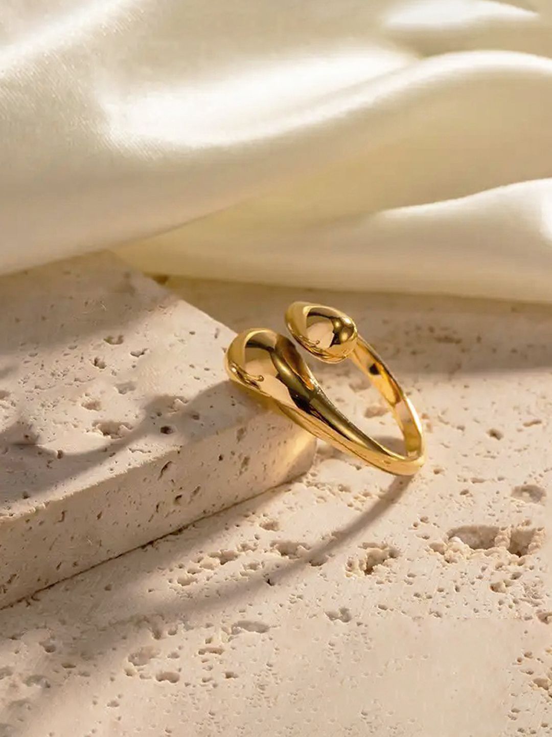 Jewels Galaxy Gold Plated Fashion Finger Ring