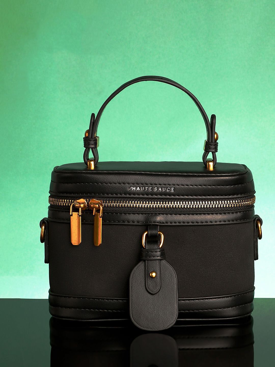 Buy HAUTE SAUCE Solid Buckle Detail Leather Structured Sling Bag -  - Accessories for Women