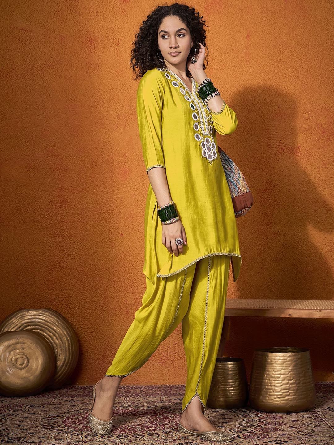 Embroidered Tunic With Trouser Co-Ords 4